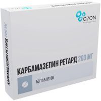 Карбамазепин ретард таб. пролонг. высв. 200мг №50 Озон/Россия