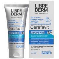 Либридерм (Librederm) Cerafavit крем д/рук д/оч. сух. кожи липидовосстанавливающий с церамидами и пребиотиком 50мл Биофармлаб