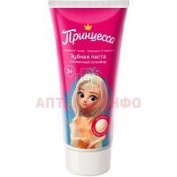 Зубная паста детская ПРИНЦЕССА Сливочный пломбир 65г Флори