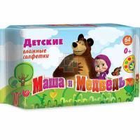 Салфетки детские Маша и медведь влажн. №64 Авангард