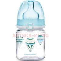 Бутылочка детская CANPOL BABIES Easy Start "In the clouds" с широким горлом антиколик. 120мл (арт. 35/224) голубая (с 0 мес.) Canpol Babies/Польша