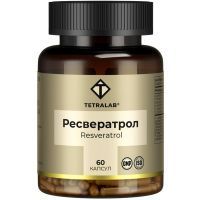 Ресвератрол TETRALAB капс. 150мг №60 Квадрат-С