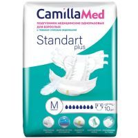 Подгузники для взрослых CamillaMed Standart+ разм. М №10 ВИП Камилла/Россия