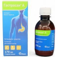 Гастрасан А фл.(сусп. д/приема внутрь) 170мл №1 пач.карт.+мерная ложка Южфарм/Россия