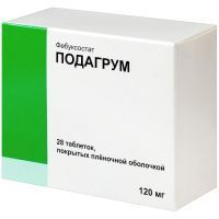 Подагрум таб. п/пл. об. 120мг №28 Фармлэнд/Беларусь