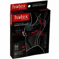 Майка HOTEX "3 в 1" корсет д/похуден. разм. универс. (черн.) K.W.Innovations/Тайвань