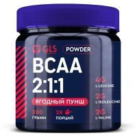 GLS BCAA (БЦАА) 2:1:1 пор. 280г (лесн. ягоды) банка Глобал Хэлфкеар