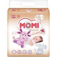 Подгузники MOMI Premium S (4-8кг) №80 Q-Way Inc/Япония