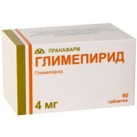 Глимепирид таб. 4мг №90 Пранафарм/Россия