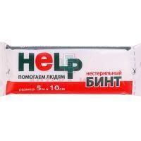 Бинт HELP марлевый н/стер. 5м х 10см (инд. уп.) Эвтекс