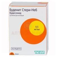 Буденит Стери-Неб амп.(сусп. д/инг.  доз.) 0,5мг/мл 2мл №4 п/э спаян.(блок. 5шт.) пач.карт. IVAX Pharmaceuticals UK Limited/Соединенное Королевство