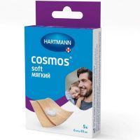 Лейкопластырь COSMOS Soft мягкий силик. н/стер. 6х10см №5 Пауль Хартманн/Германия
