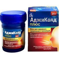 Аджиколд Плюс бан.(мазь д/наружн. прим. и ингал.) 20г №1 Agio Pharmaceuticals/Индия