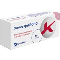 Олмесарткроно таб. п/пл. об. 20мг №28 Канонфарма Продакшн/Россия