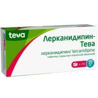 Лерканидипин-Тева таб. п/пл. об. 10мг №28 Balkanpharma-Dupnitza AD/Болгария