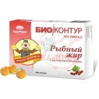 Рыбный жир "Биоконтур" боярышник капс. 300мг №100 Полярис