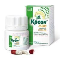 Креон 25000 капс. кишечнораств. 25000ЕД №20 (фл.) Верофарм