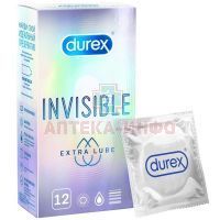 Презерватив DUREX Invisible Extra Lube №12 Reckitt Benckiser Healthcare/Великобритания