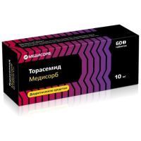 Торасемид Медисорб таб. 10мг №60 (2+1) Медисорб
