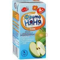 Сок ФРУТОНЯНЯ яблочный осветл. 200мл Прогресс