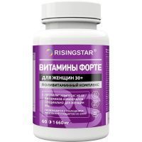 Risingstar Витамины форте для женщин таб. п/пл. об. №60 В-Мин +