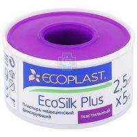 Лейкопластырь ECOPLAST "Ecosilk Plus" мед. фикс. 2,5 х 5 (текстил. основа) ЛСЭЗ НордеПласт/Латвия