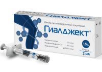 Имплантат Гиалджект 1,5% 2мл вязкоэласт. стер. (шприц) ФБК