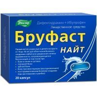Бруфаст Найт капс. 25мг+200мг №20 Эвалар/Россия
