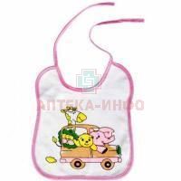 Слюнявчик БУСИНКА на завязках 23,5 х 19см (арт. 1039) Guangzhou Holdings Sinok/Китай