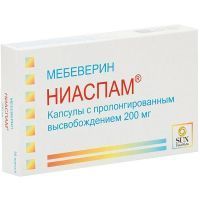 Ниаспам капс. с пролонг. высвоб. 200мг №30 Sun Pharmaceutical Industries Ltd/Индия