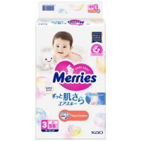 Подгузники MERRIES на липучках разм. M (6-11кг) №56 Kao Corporation/Япония
