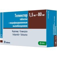 Телинстар таб. с модиф. высвоб. 1,5мг+80мг №30 KRKA/Словения