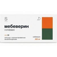 Мебеверин солофарм капс. с пролонг. высв. 200мг №30 Гротекс/Россия