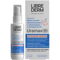 Либридерм (Librederm) Uramax крем д/лица ночной увлаж. с Церамидами и мочевиной 5% 50мл Биофармлаб/Россия