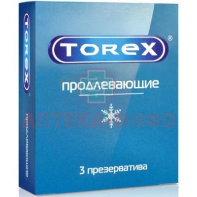 Презерватив TOREX продлевающ. с бензокаином №3 Кит/Россия
