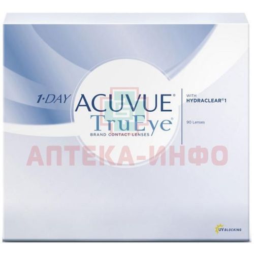Линзы ACUVUE TRU EYE (1 день) pk 90 Dia 14.2 BC 8.5  контактные мягкие корриг. (-2,00) Johnson & Johnson Vision Care (Vistakon)