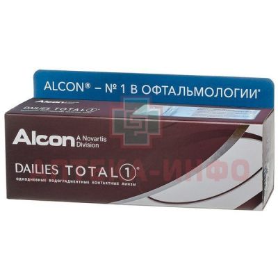 Линзы DAILIES TOTAL 1 BC 8.5 контактные корриг. (-0,75) №30 Alcon/США